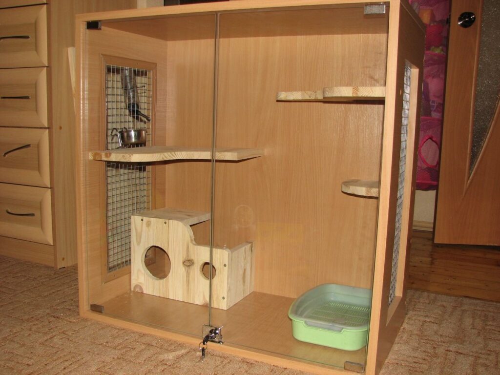 клетка для шиншиллы своими руками