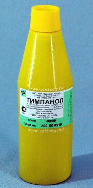 Препарат Тимпанол 