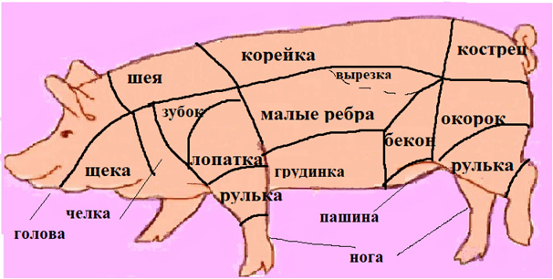 части свинины