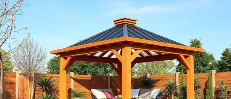 Современная деревянная беседка: уют, стиль и практичность в вашем саду