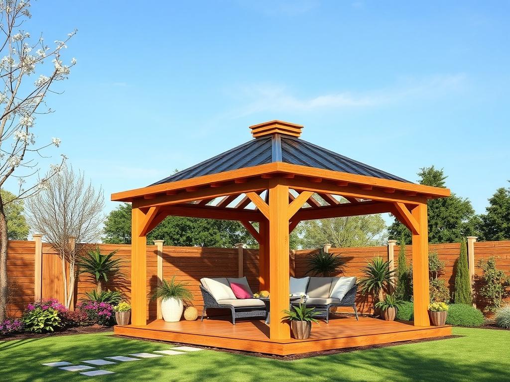 Современная деревянная беседка: уют, стиль и практичность в вашем саду